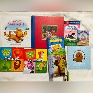 Preowned 9 books for children kids boys girls